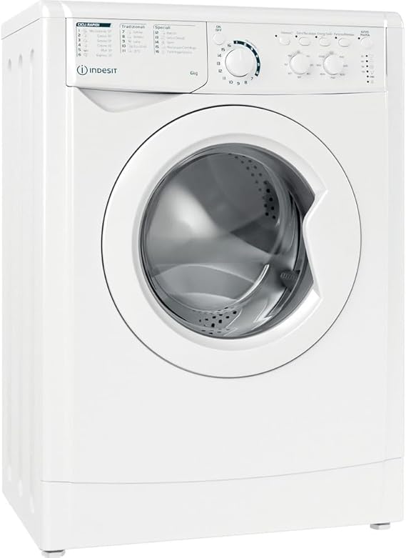 Washing machine 6 kg, front load. 1000 revolutions per minute centrifuge view 1