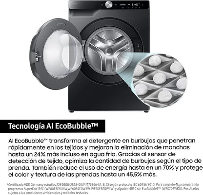 9K Washer - AI EcoBubble™ Technology with SmartThings and Artificial Intelligence view 7