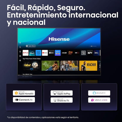 2025 Hisense 55E8Q Mini LED Smart TV, Quantum Dot, 144 Hz, Built-in Subwoofer, Dolby Vision view 10